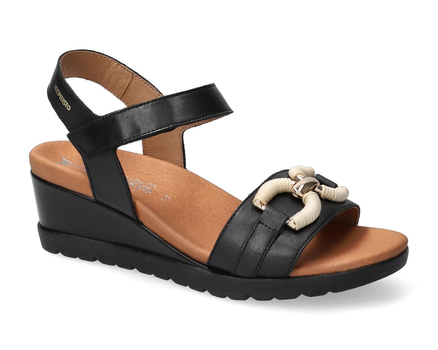 sandales femme modèle Youna Noir - Mephisto